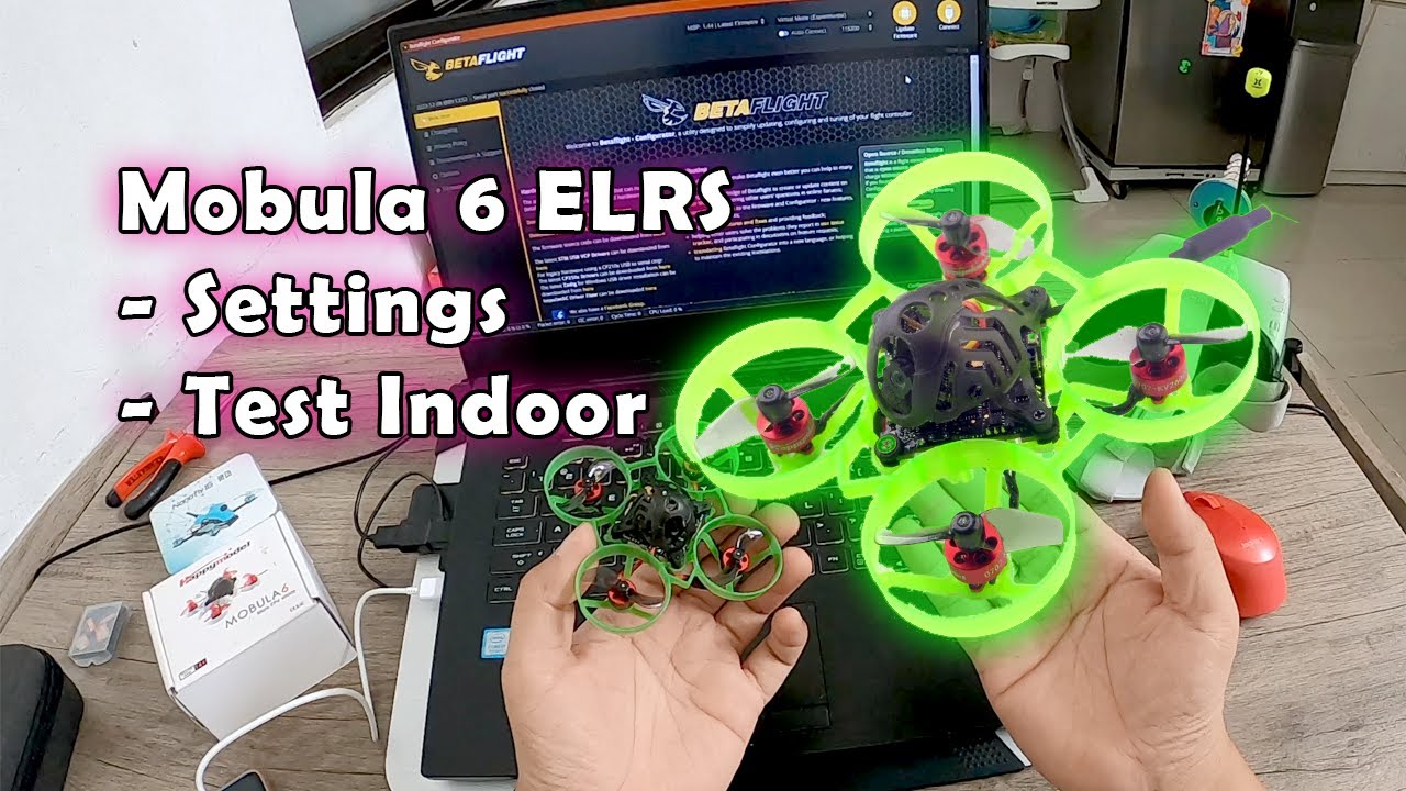 Mobula 6 ELRS Settings Tunings Test Terbang Indoor Rumah 👍