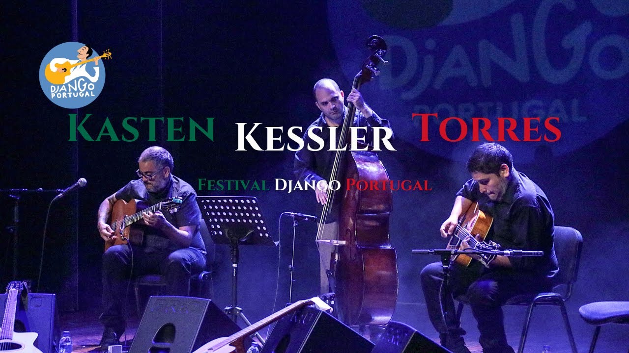 Erik Kasten y Tom Kessler y Carlos Torres at Festival Django Portugal
