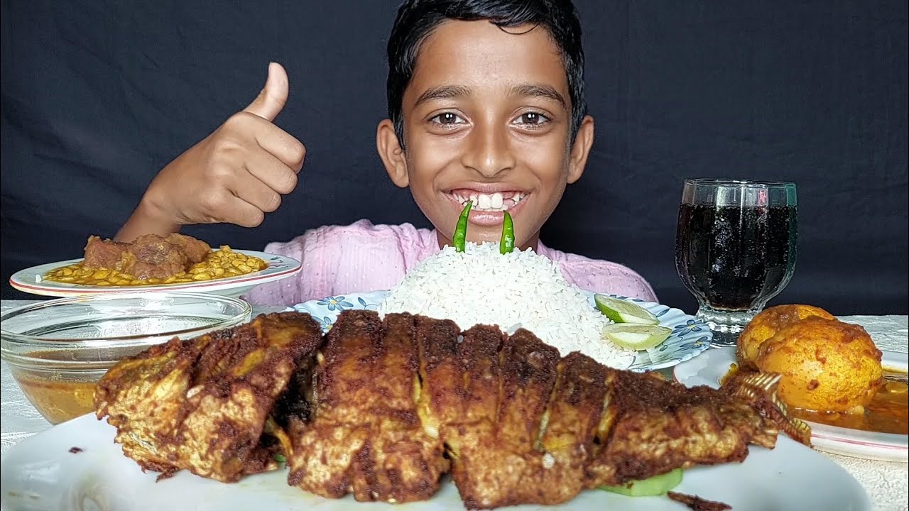 BIG FISH FRY, BEFF CURRY, EGG CURRY,COCA COLA EATING CHALLENGE | EATING SHOW | ASMR EATING VIDEOS:-)