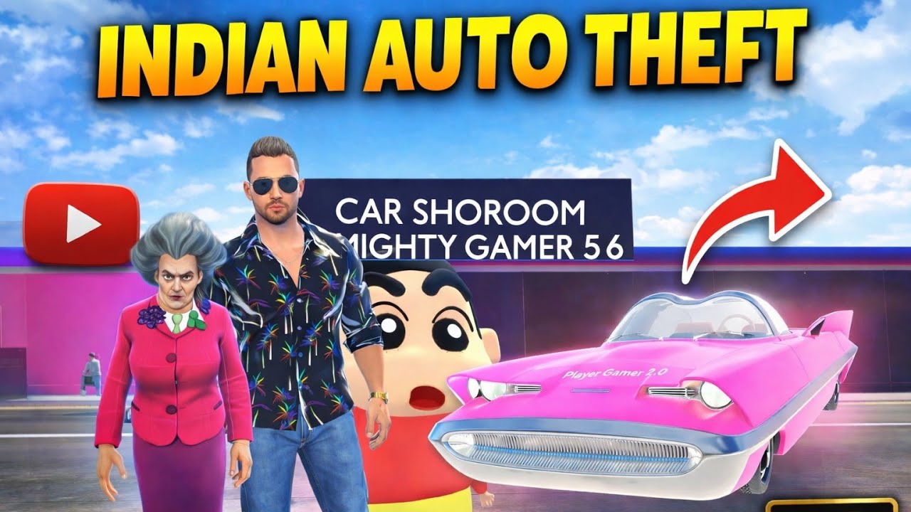 ScaryTeacher aayi shinchain ke pass || indian auto theft game 