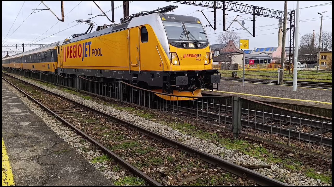 Przejazd pierwszego Regio Jet Warszawa-Praga *Prezentacja składu*