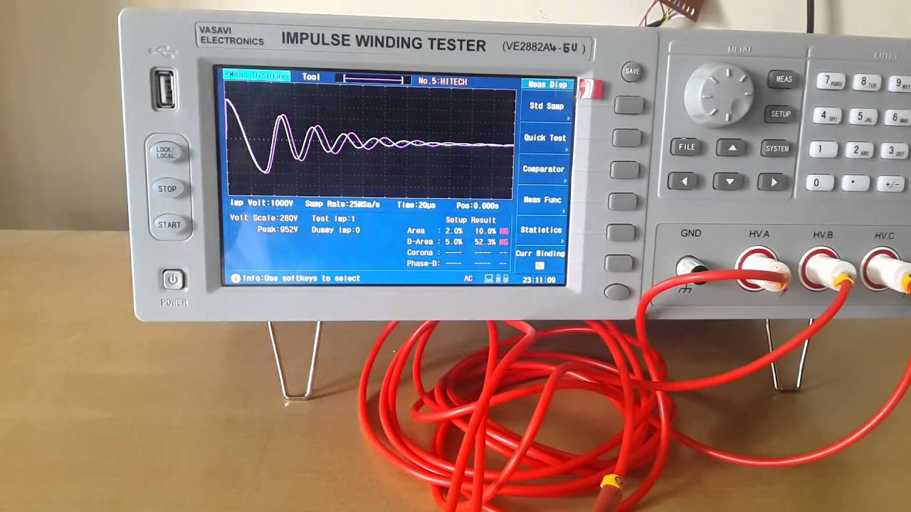Impulse Winding Tester for Motor Rotors Stators
