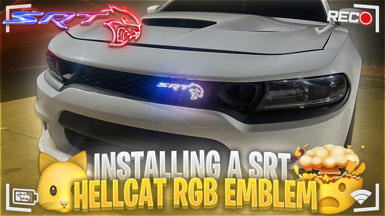 PUTTING A RGB EMBLEM ON MY HELLCAT *MUST NEEDED MOD*🔥