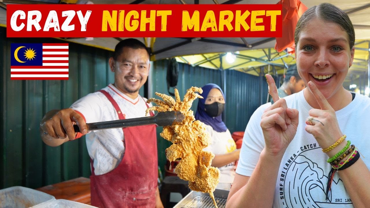 Сумасшедший ночной рынок Малайзии 🇲🇾 KL потрясающий