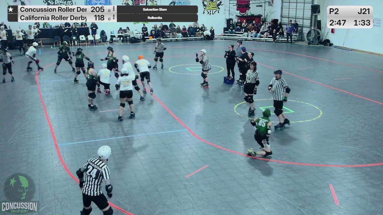 Salem Slam IV - Game 14  - Concussion vs California Roller Derby