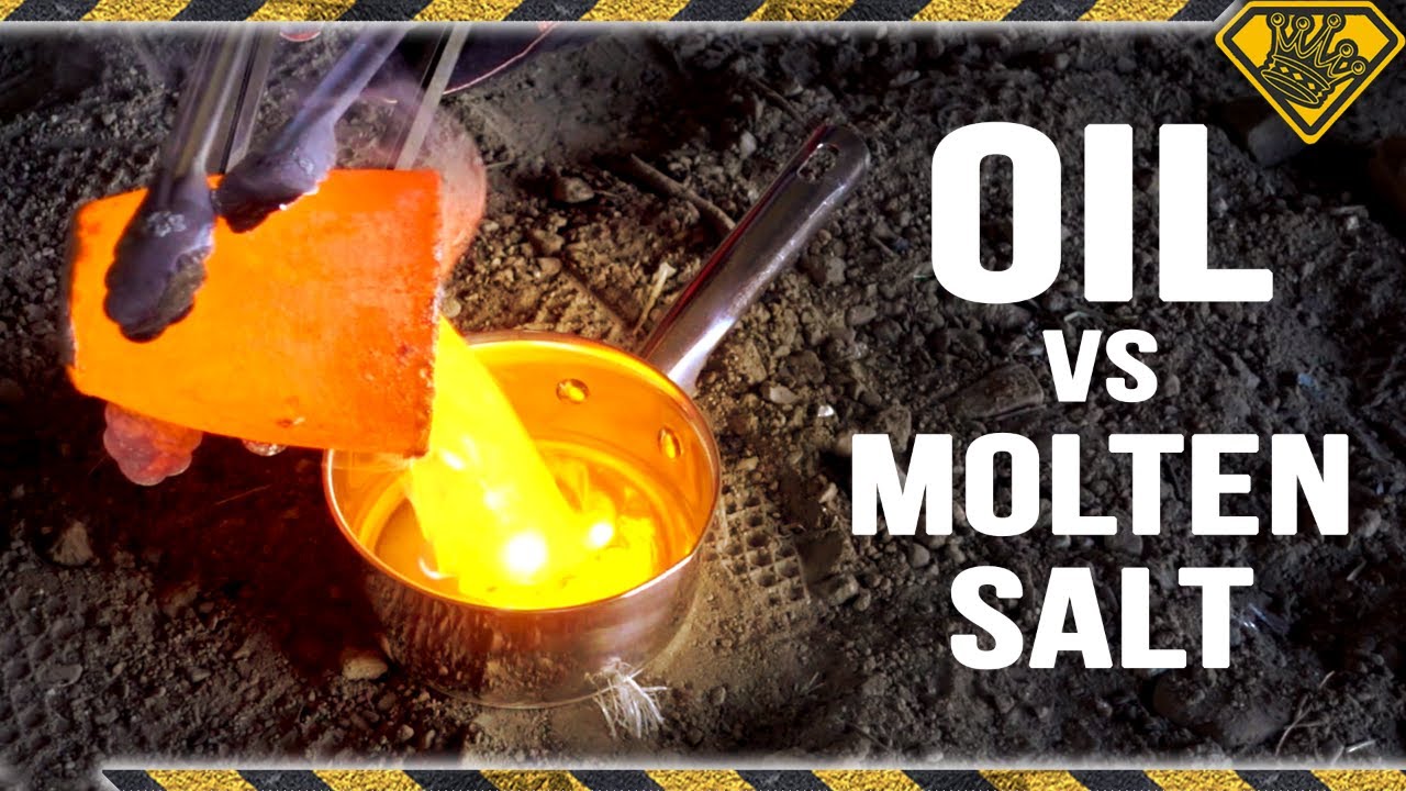 Molten Salt Dropped in Oil! TKOR Dives Into Molten Salt In Oil Experiment And More!