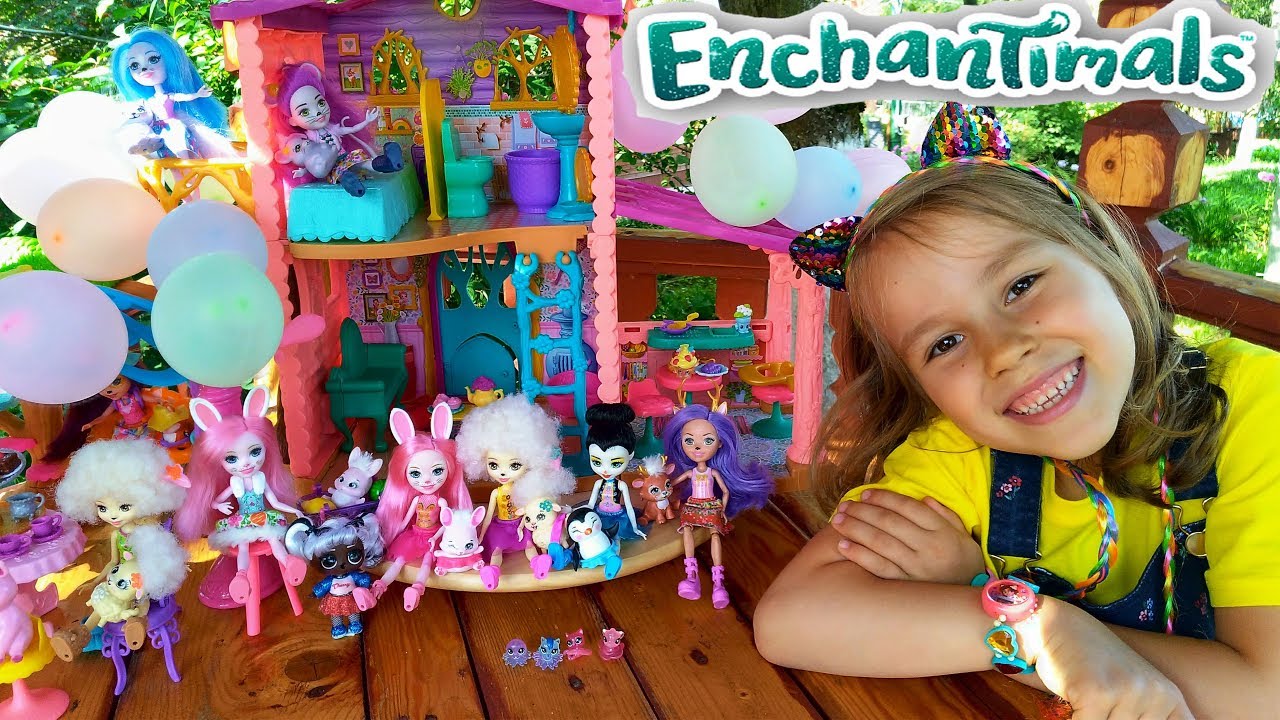 #Мультик #Куклы #Энчантималс Домик Данессы Оленни новые#Enchantimals Волшебные балерины