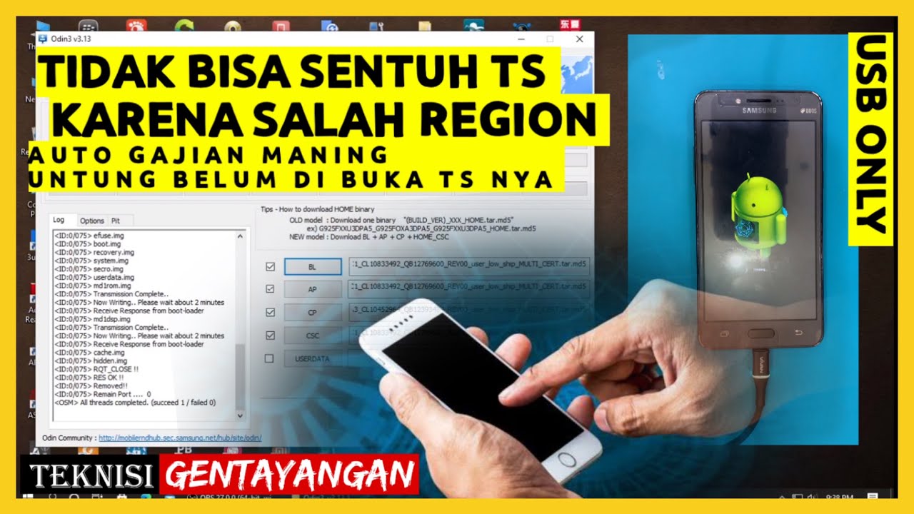 SAMSUNG J2 PRIME SM-G532G TOUCHSCREEN TIDAK BERFUNGSI KARENA SALAH DATA FIRMWARE