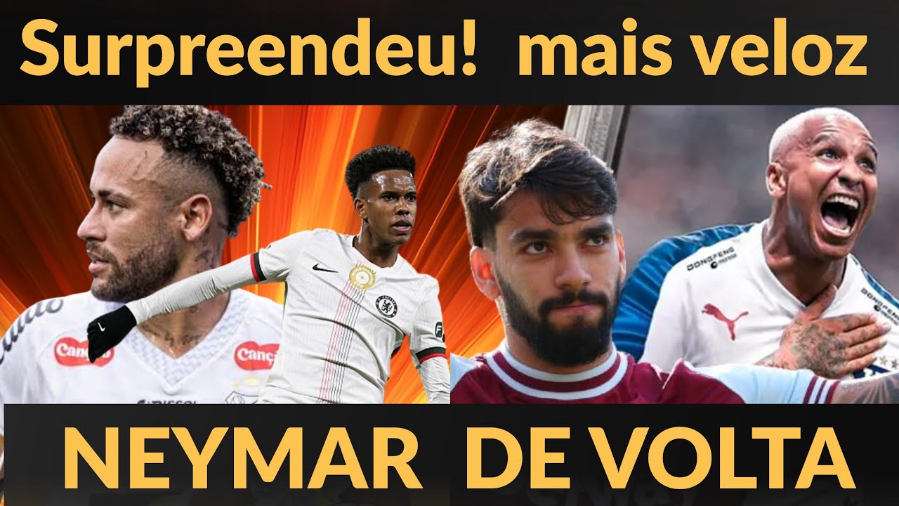 Neymar volta a treinar no Santos, Paquetá perto do flamengo e Deyverson é anunciado 