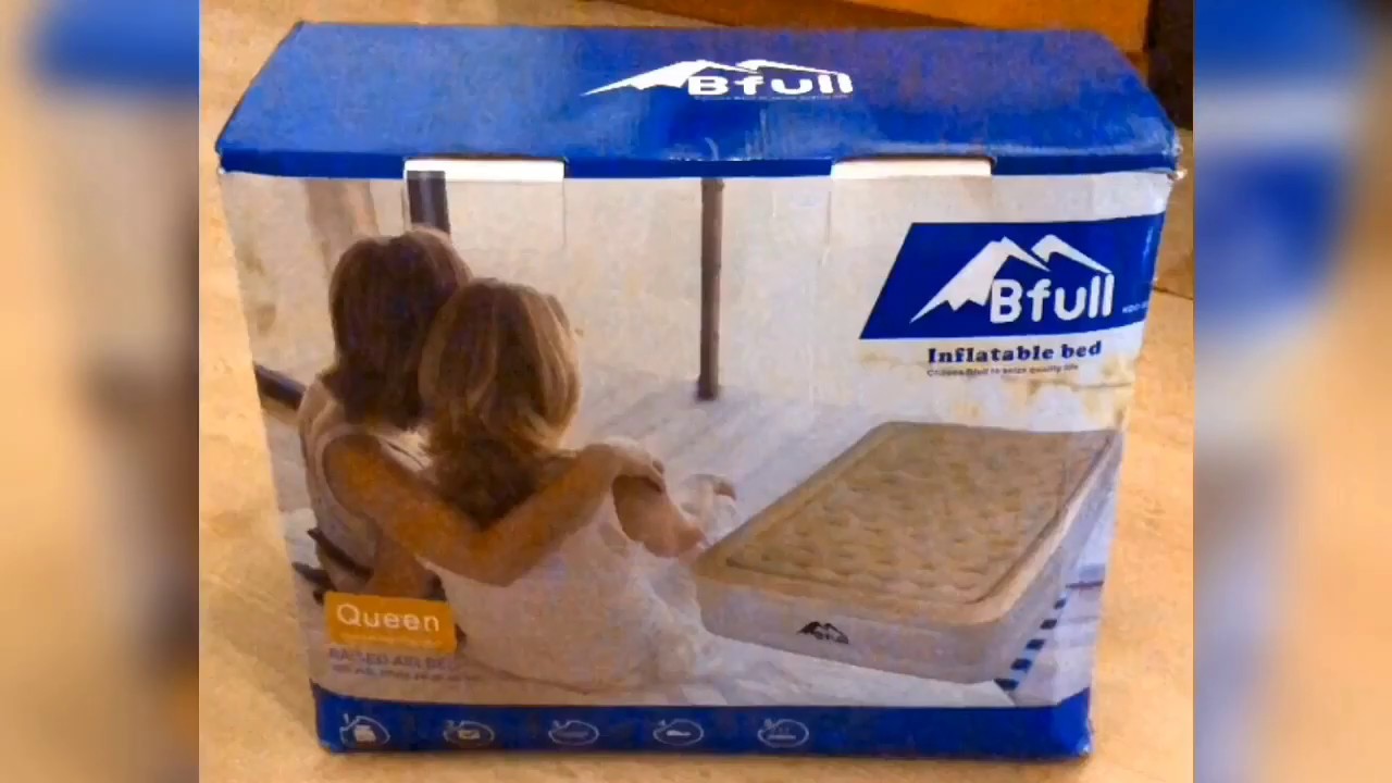 How to inflate and deflate Bfull Air Bed / Luftmatratze; Demo / Tutorial for Bfull Air Bed
