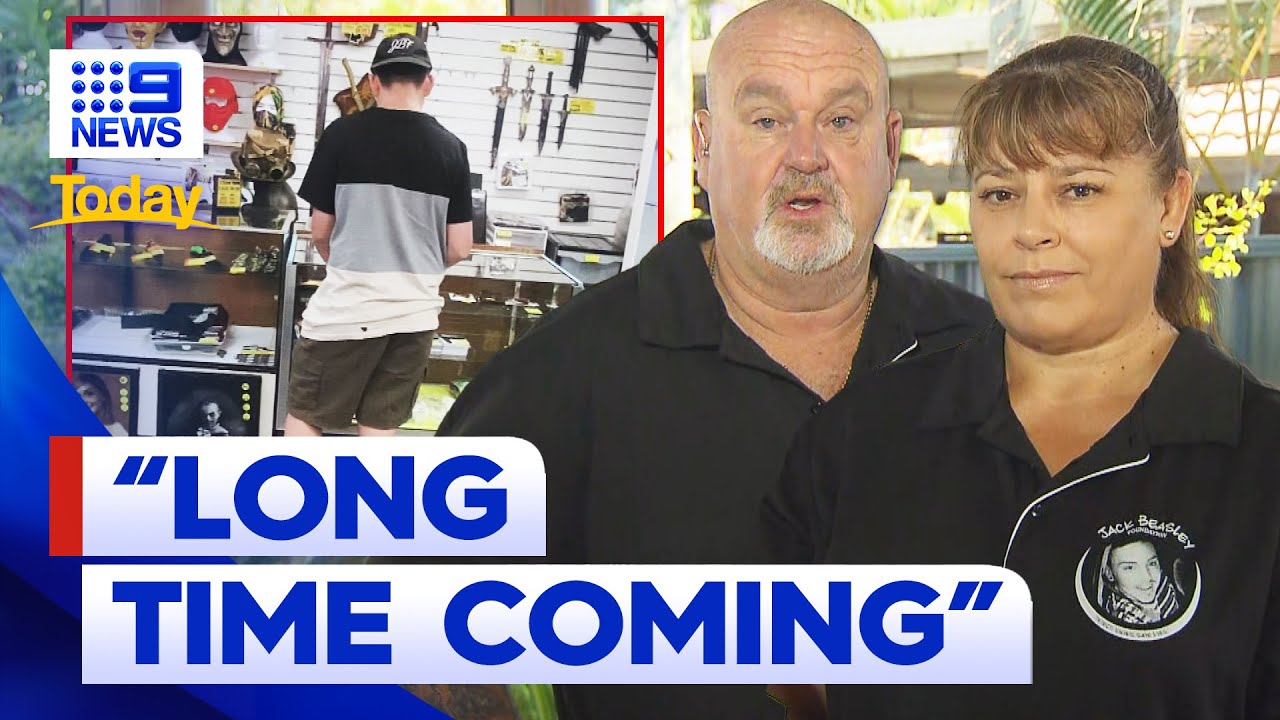 Queensland government bans sale of knives to children | 9 News Australia