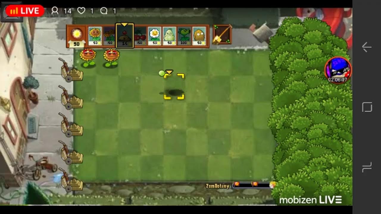 PVZ mod guerreiros z gameplay ao vivo