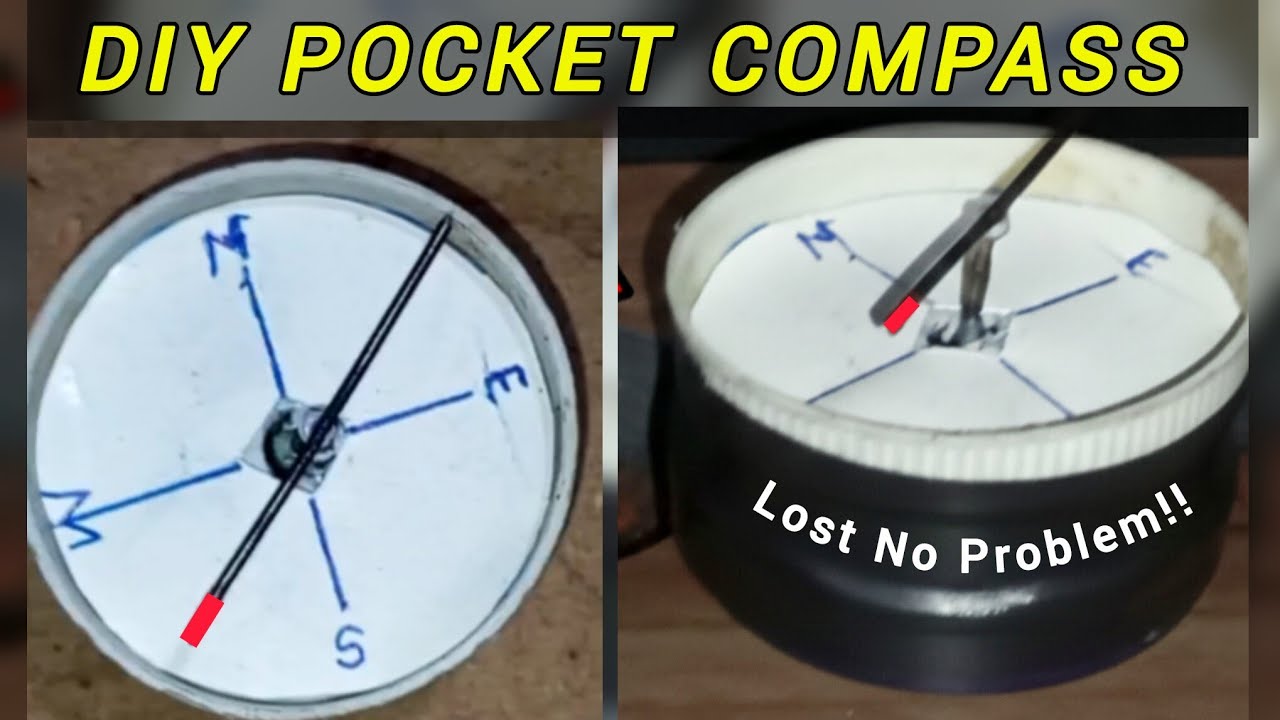 How to Make a Compass with a Low-Friction Needle Pivot! 🧭