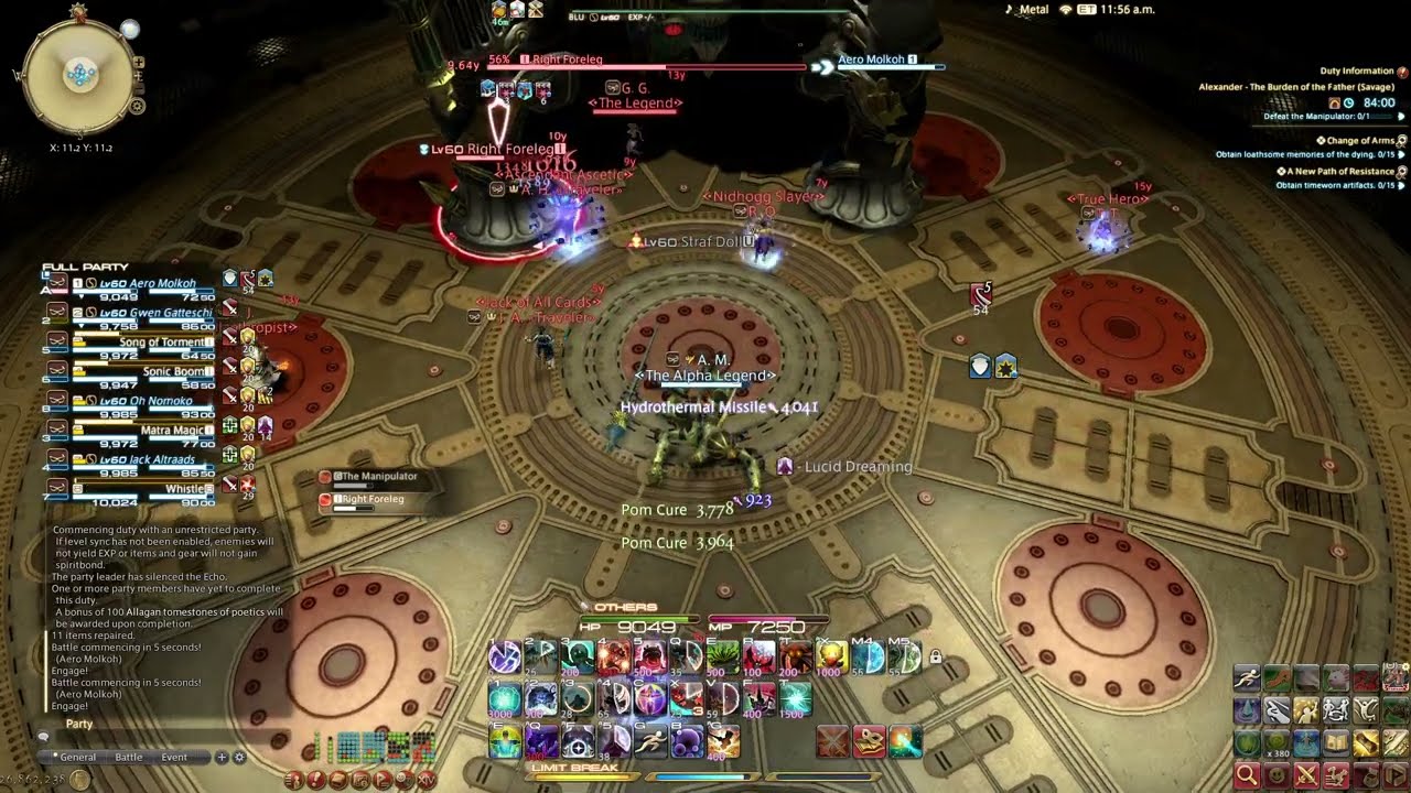 A4S (Manipulator) Blue Mage tank POV