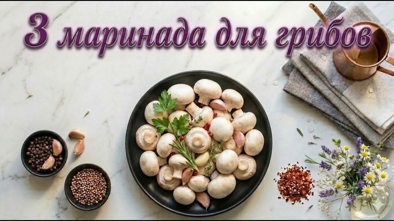 Маринованные грибы разными способами.