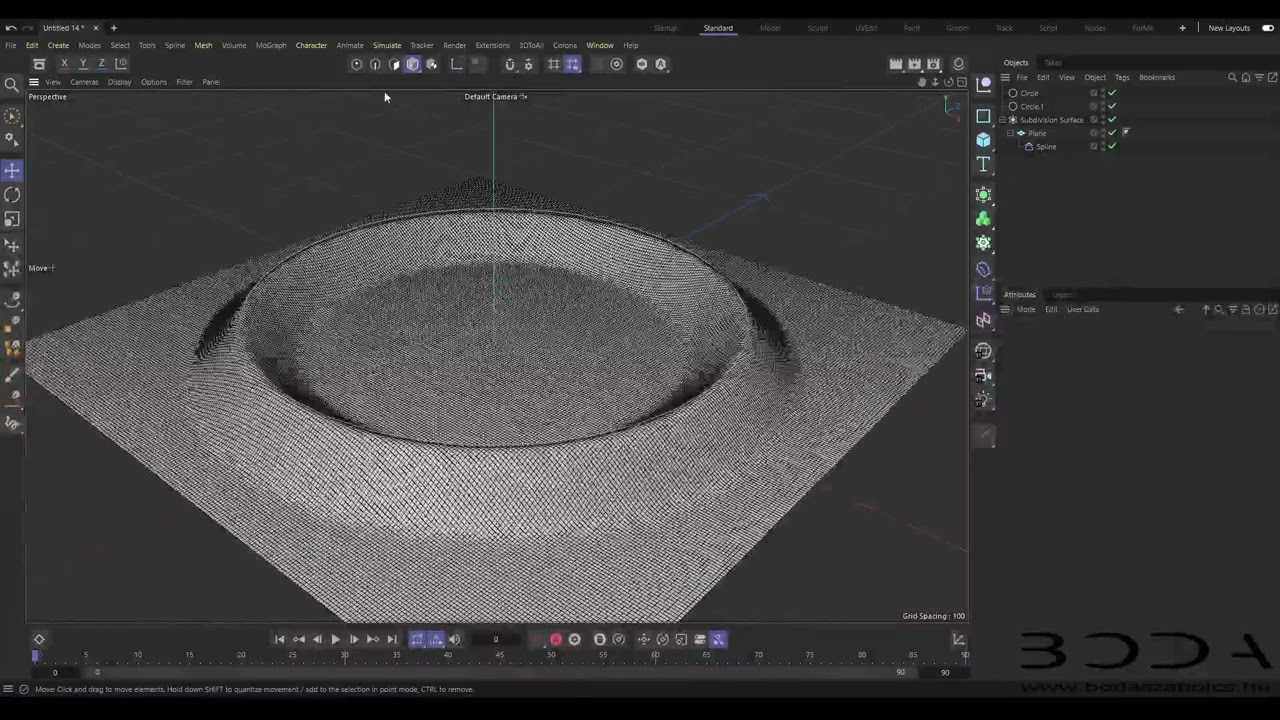 Spline deformer
