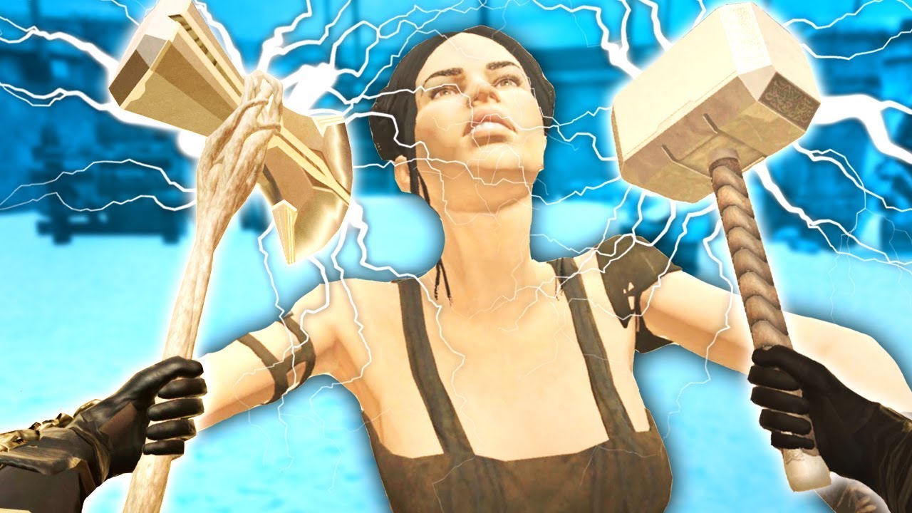 THORS WEAPONS MOD!! Stormbreaker and Mjolnir! - Blades and Sorcery VR Mods Gameplay