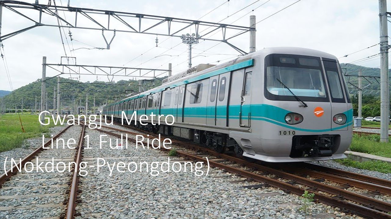 Gwangju Metro Line 1 Full Ride (Nokdong-Pyeongdong) 광주 도시철도 1호선 전구간 주행 (녹동-평동)
