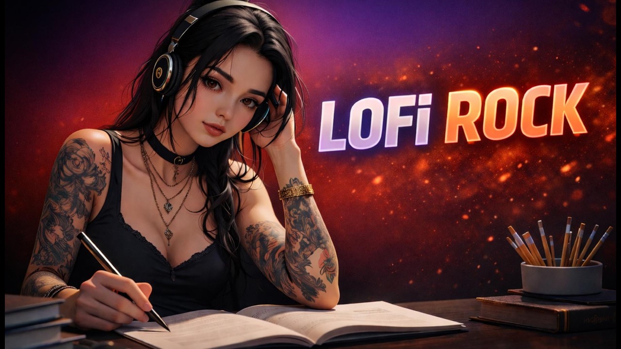 LoFi Rock & Metal Mix ⚡ Study • Chill • Gaming