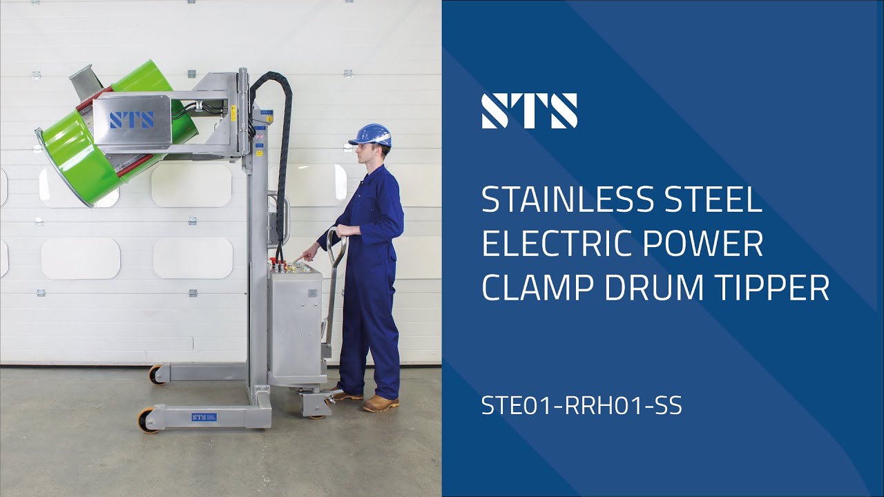 Stainless Steel Electric Power Clamp Drum Tipper (STE01-RRH01-SS)