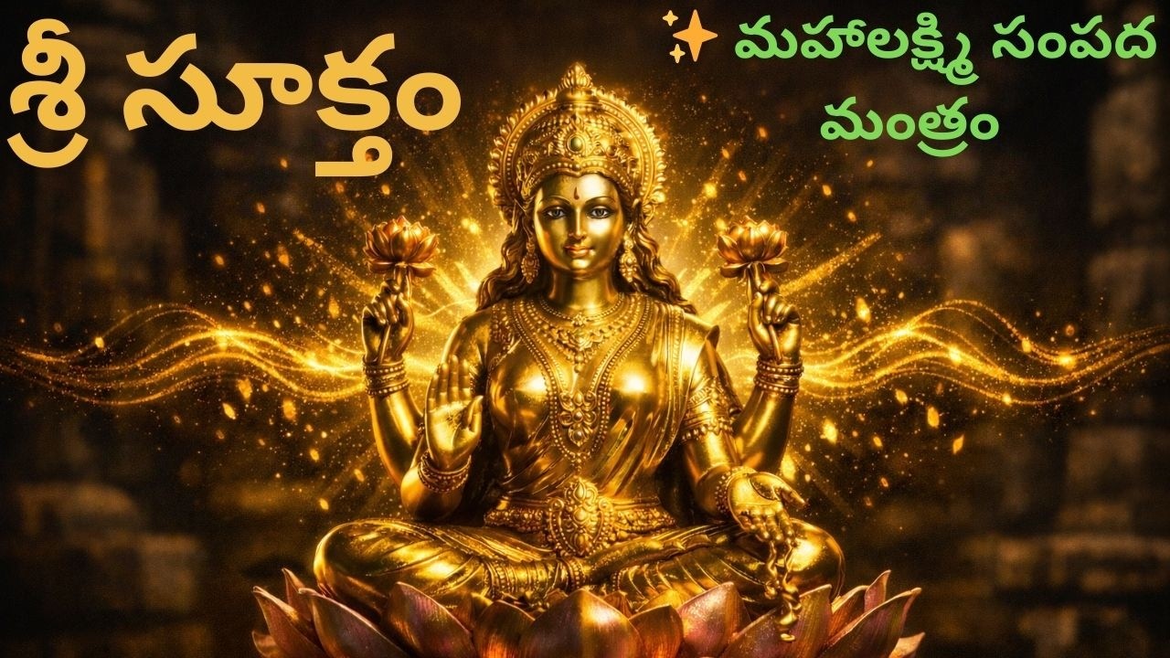 Sri Suktam 🌺  15 Powerful Verses to Attract Goddess Lakshmi’s Blessings