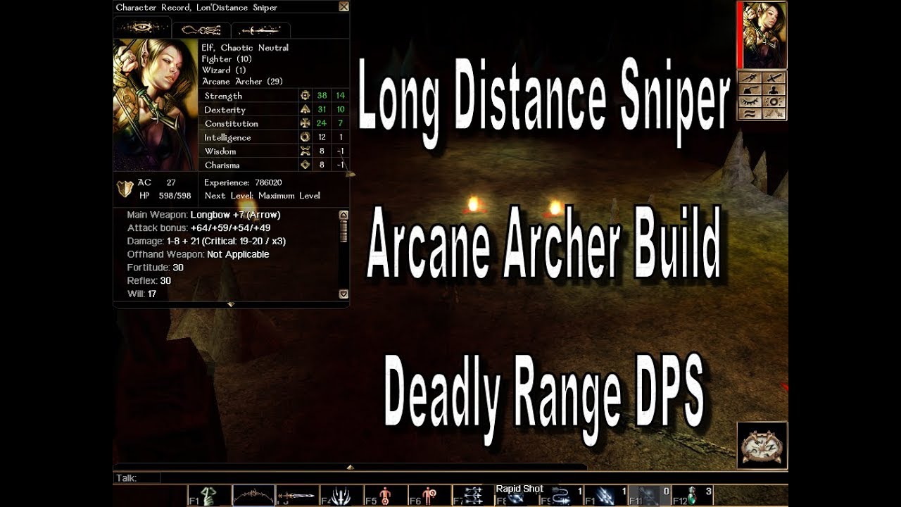 Neverwinter Nights Long Distance Sniper Arcane Archer Build
