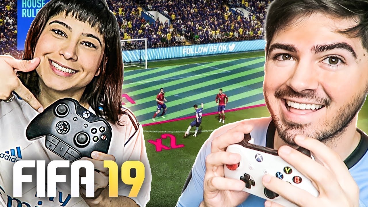 GOL DE FORA VALE 2 COM NAMORADA!!! FIFA 19!