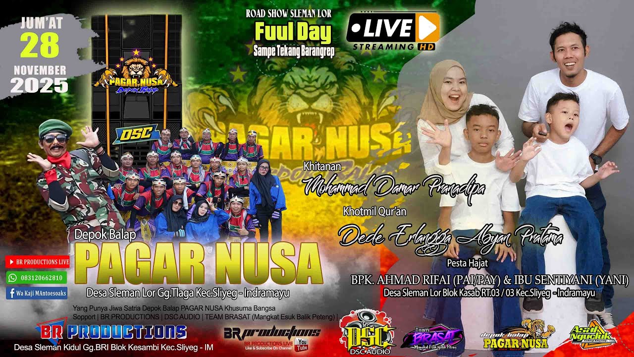 🔴[LIVE FULDAY] DEPOK BALAP PAGAR NUSA || KHITANAN DAMAR || SLEMAN LOR . 27 NOV 2025