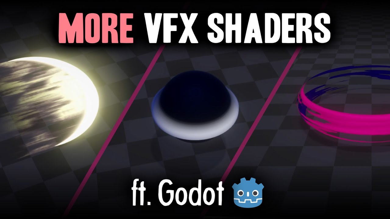 БОЛЬШЕ техник шейдеров VFX с участием Godot