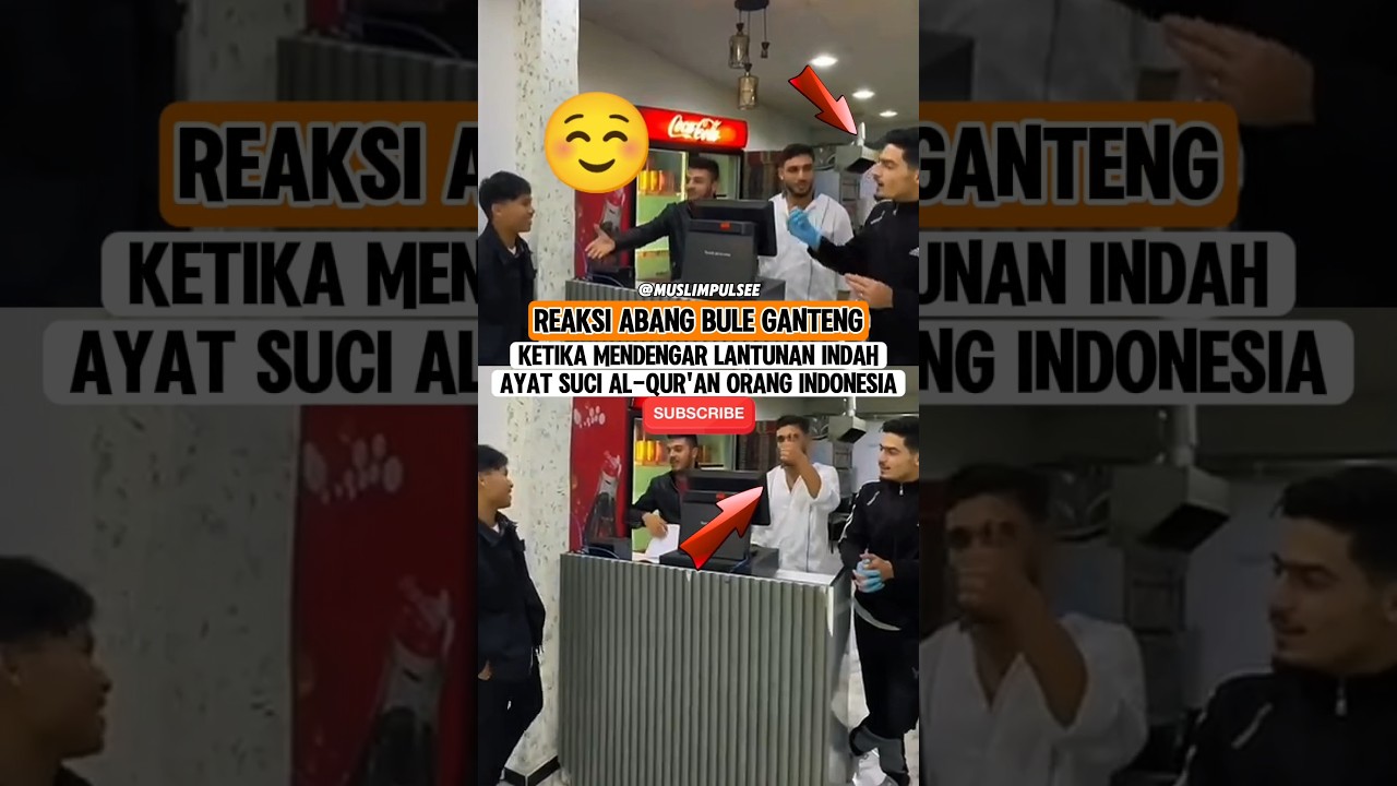 bacaan alquran Orang Indonesia bikin mereka speechless🤭 #reaksi #quran #merdu #quranrecitation