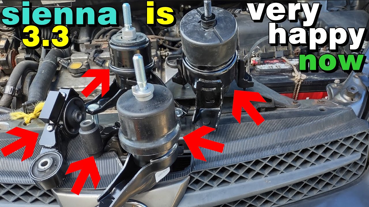 toyota sienna 3.3 motor mounts engine mounts on all sides replacementpart 2