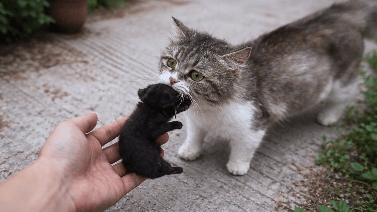 Per favore, salvate i miei piccoli&hellip; sono esausta
