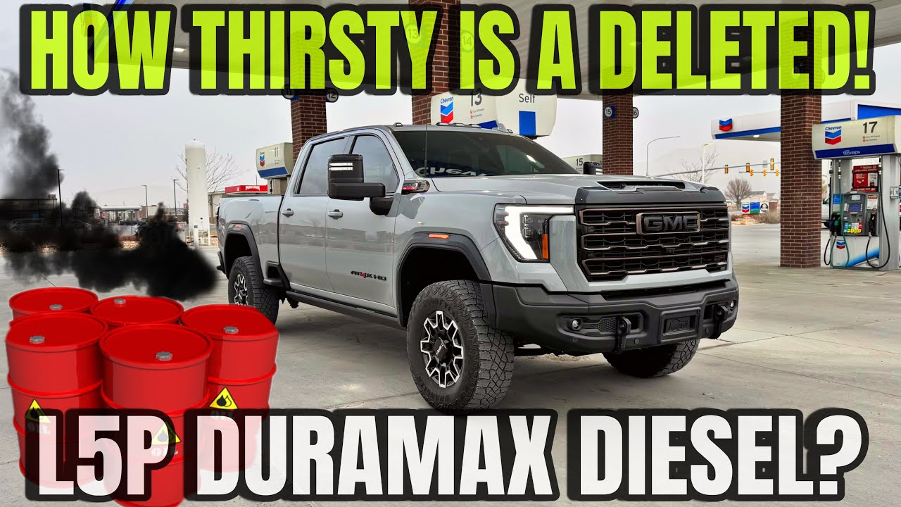 Удалено: Результаты реальных замеров расхода топлива GMC Sierra HD L5P Duramax 2024 года с разгон...