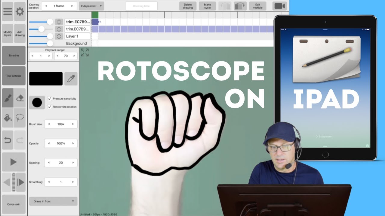 How to Import Video for Rotoscoping in Rough Animator on iPad OS