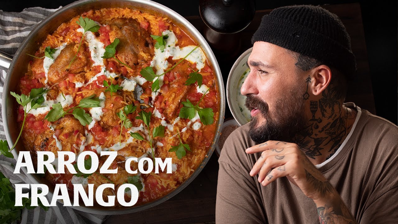 ARROZ DE FRANGO COM MOLHO ESPECIAL!