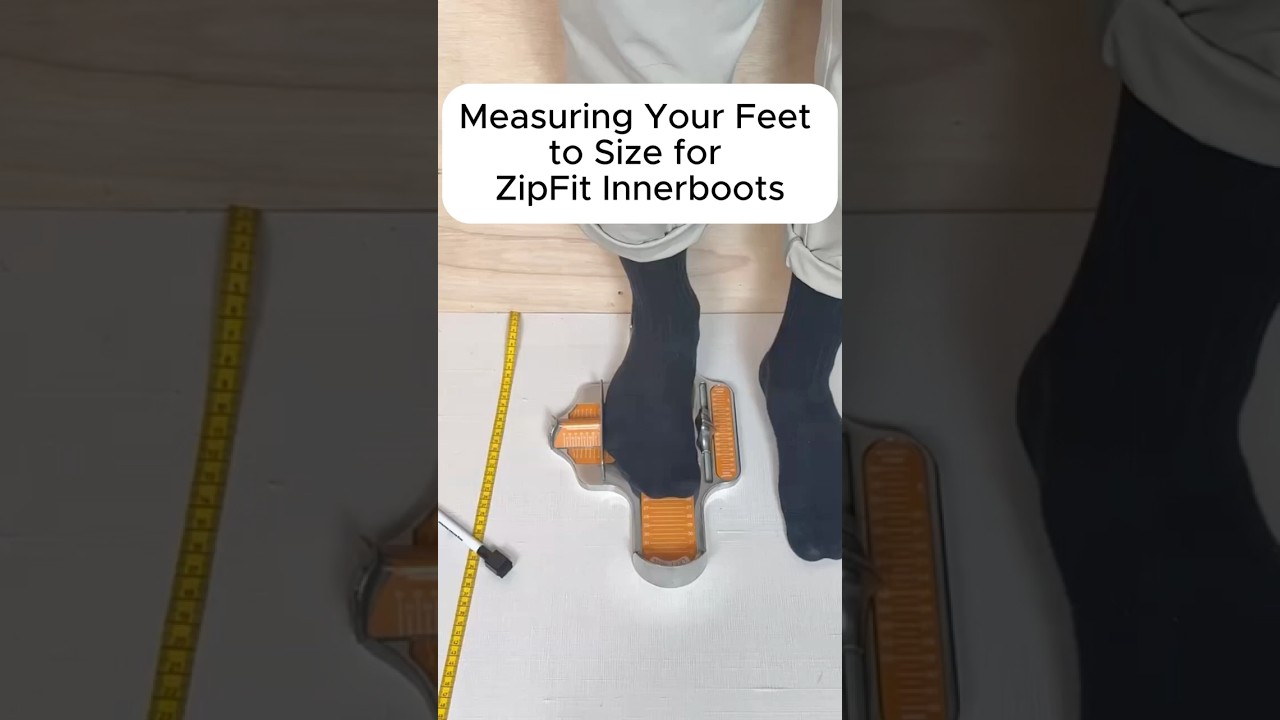 Как правильно измерить размер стопы для внутренних ботинок ZipFit