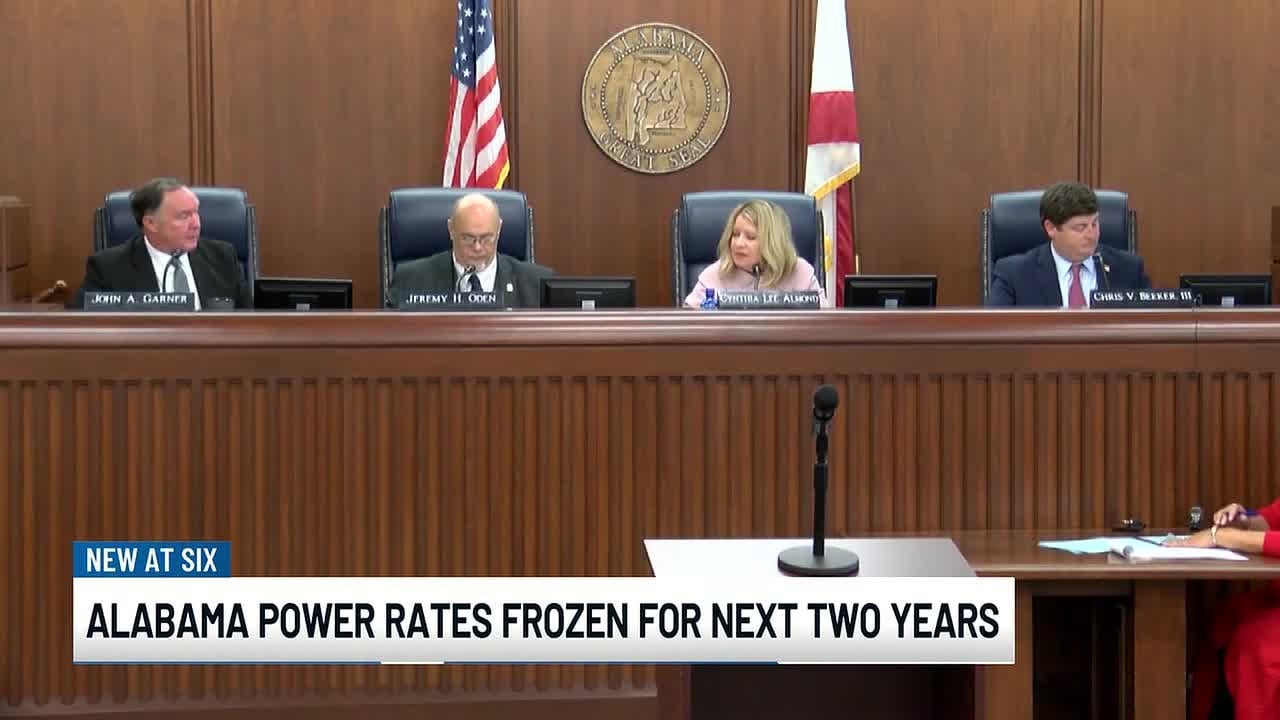 Alabama Power rates frozen for next 2 years