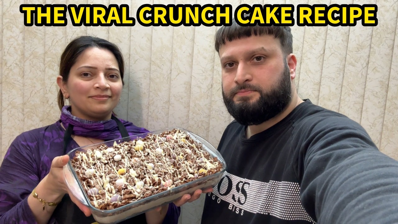 WE MAKE THE VIRAL CRUNCH CAKE RECIPE!!!!   #viral #shorts #recipe