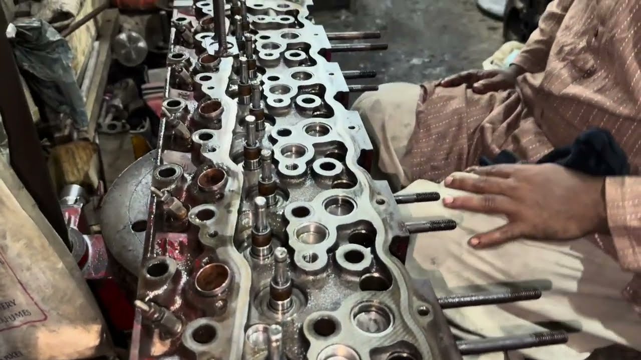 How to Prepare a 6 Cylinder Diesel Engine Cylinder Head | Step-by-Step Guide