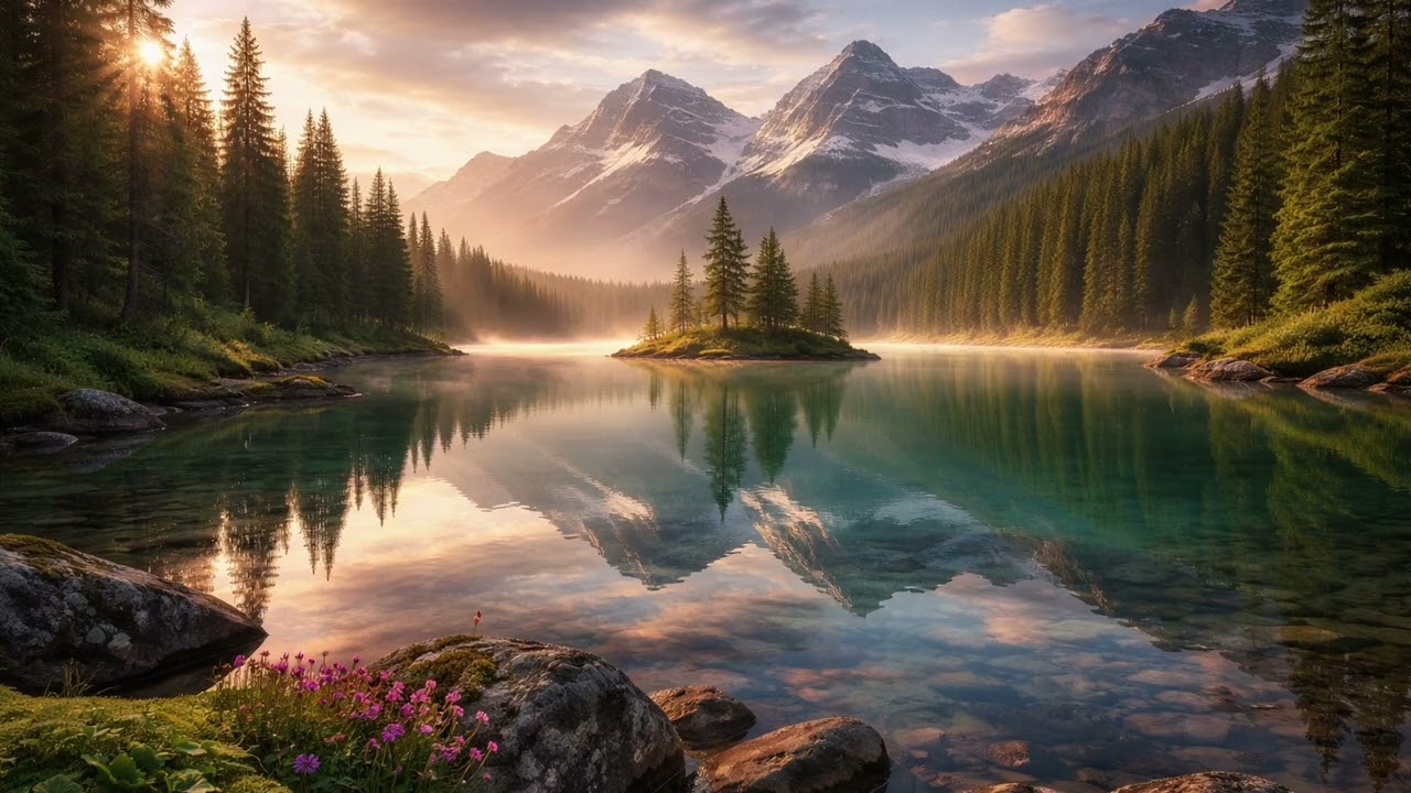 Nature Sounds for Relaxation – Birds, Lake & Mountains