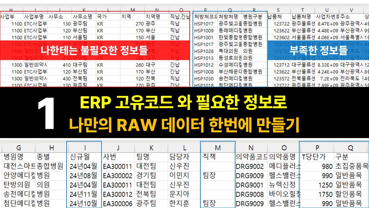 [VBA] ERP 데이터, 딕셔너리로 내 입맛대로 가공하는 실무 1탄
