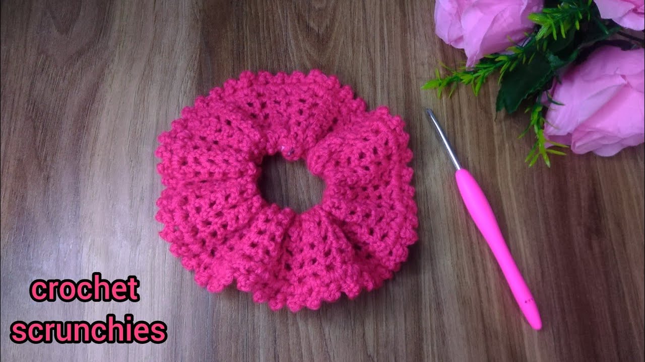 Crochet scrunchies for beginners /crochet hair band #crochet #knitting