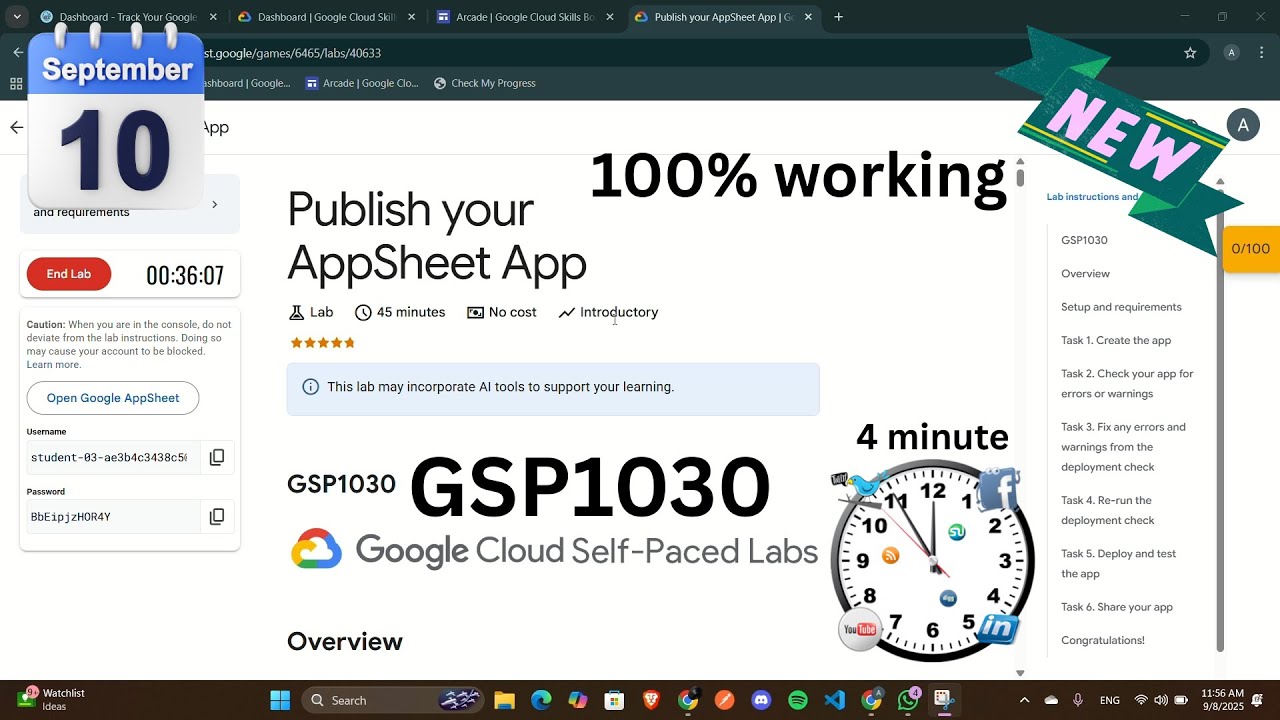 Publish your AppSheet App | #GSP1030 | #googlecloud #googlecloudskillsboost #arcade