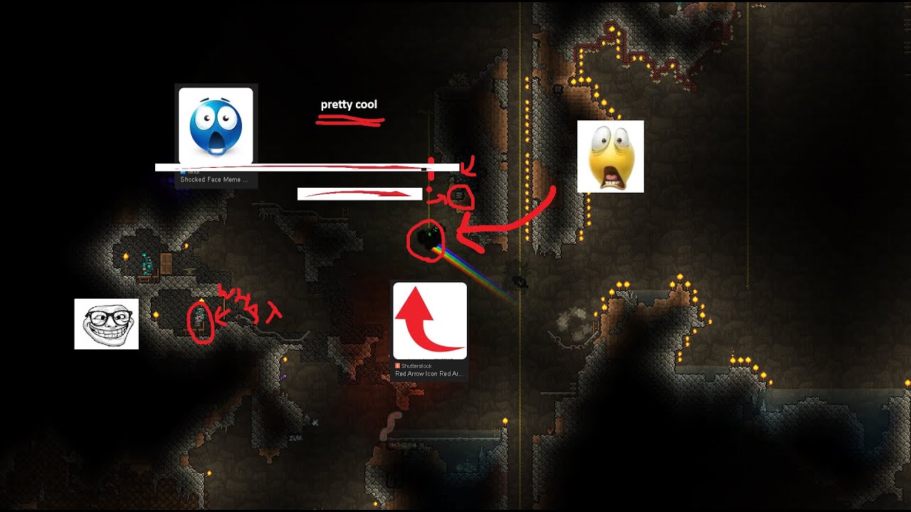 Terraria rollercoaster that I made when I was bored