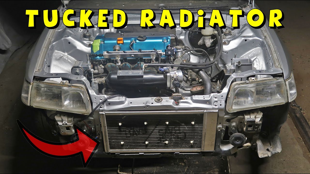 Budget K Swap CRX Pt16: ChaseBay Tucked Radiator Install