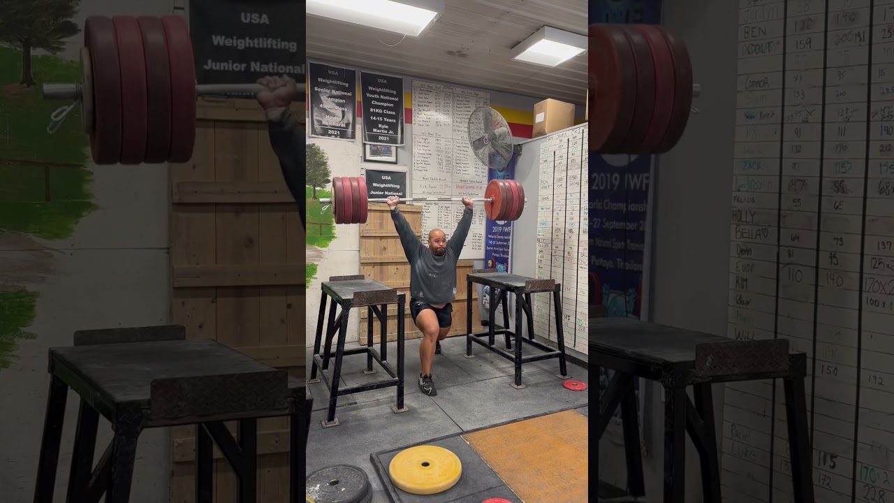 230 KG OVERHEAD! #shorts