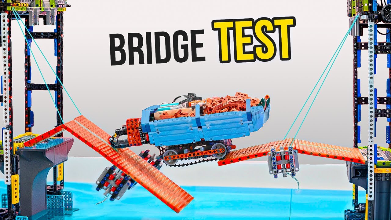 Lego Technic Experiment: Vehicle on a Lifting Bridge
