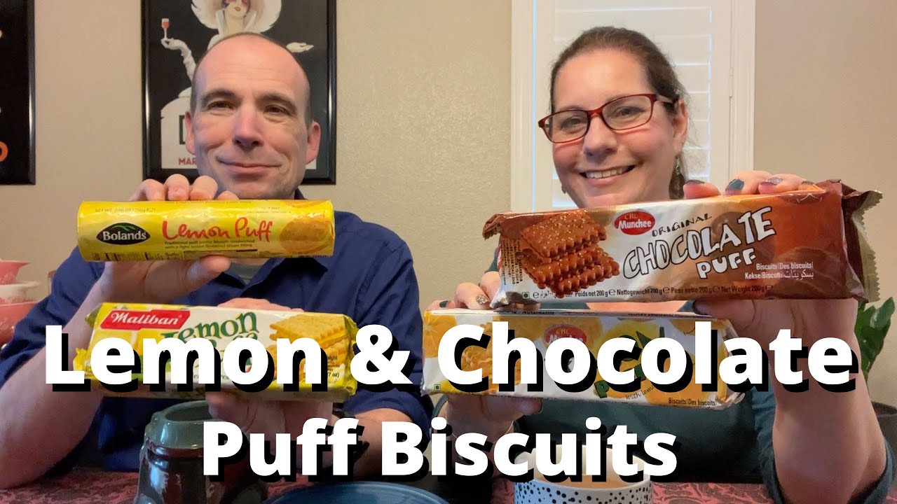 Americans Try Lemon and Chocolate Puff Biscuits