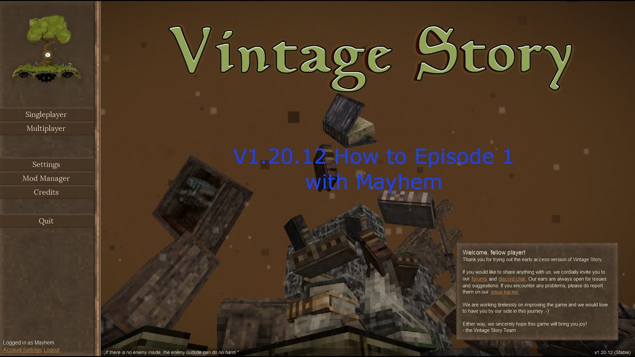 Vintage Story V1.20 Play through