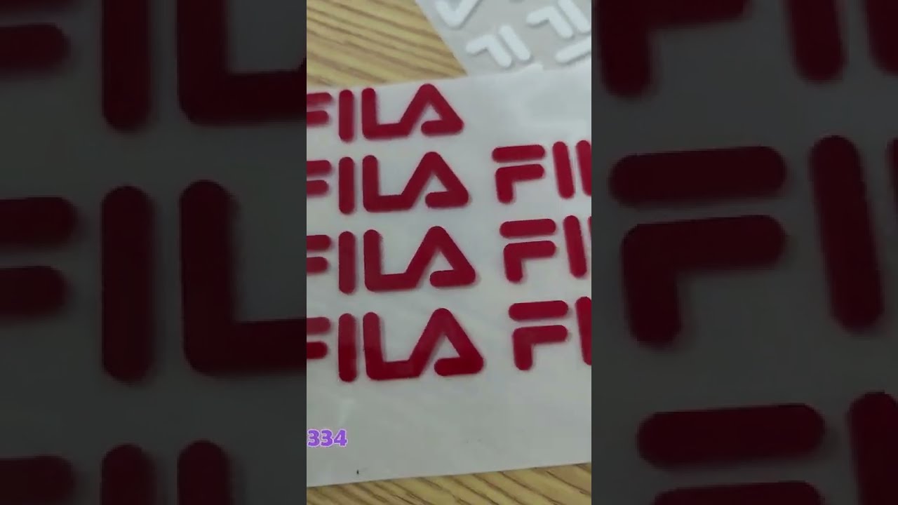 FILA 3D Moulding Silicone Heat transfer Stickers